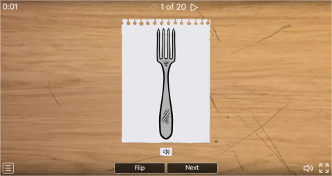 Kitchen Utensils ESL Interactive Vocabulary Flashcards