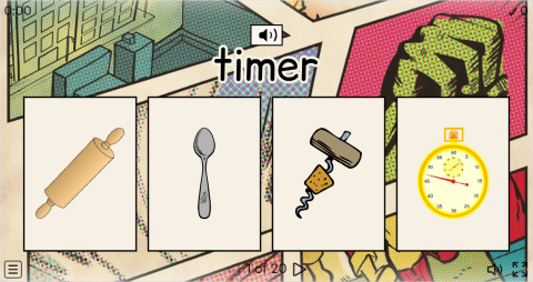 Kitchen Utensils ESL Interactive Vocabulary Quiz