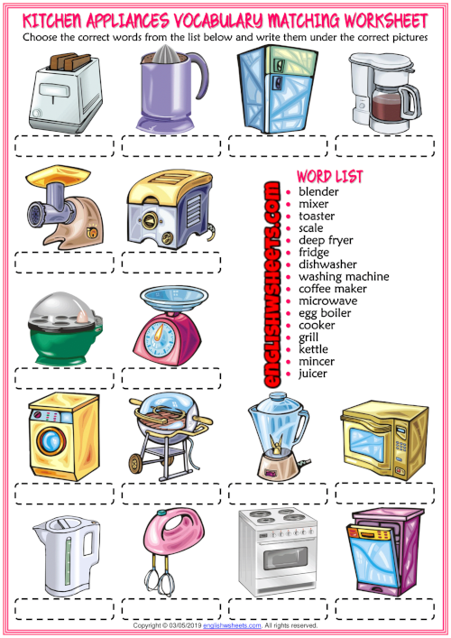 Kitchen Utensil Name List With Images English Vocabulary