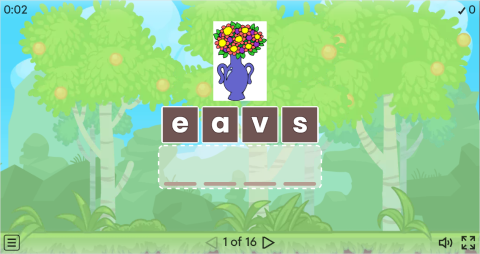 Living Room Objects Vocabulary ESL Interactive Anagram
