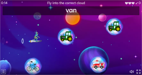 Means of Transport ESL Vocabulary Airplane Game