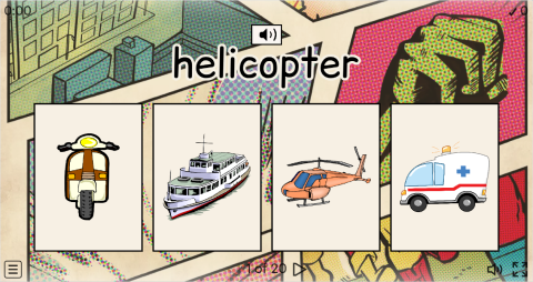 Means of Transport ESL Interactive Vocabulary Quiz