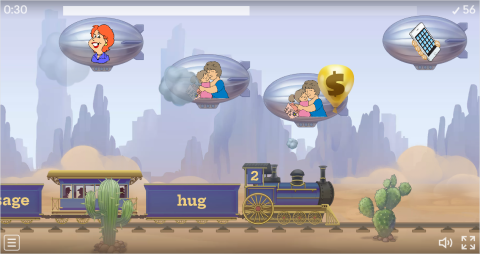 Mother's Day ESL Vocabulary Balloon Pop Game