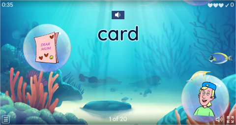 Mother's Day ESL Vocabulary Flying Fruit Game