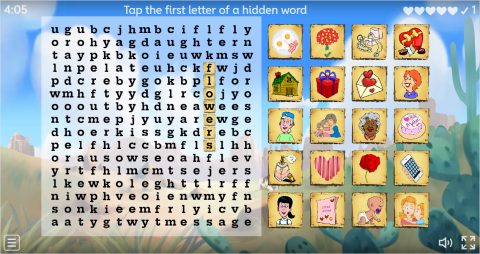 Mother's Day ESL Interactive Wordsearch Puzzle