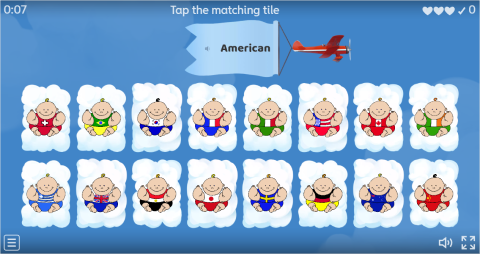 Nationalities ESL Interactive Find The Match Worksheet
