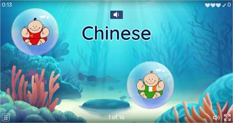 Nationalities ESL Vocabulary Flying Fruit Game