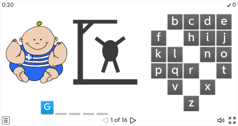 Nationalities ESL Interactive Hangman Game