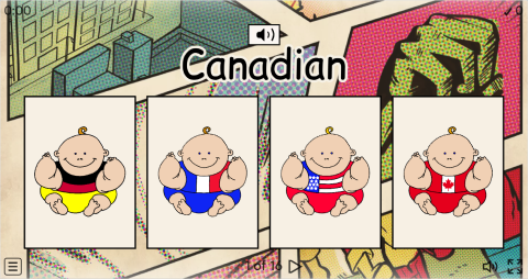 Nationalities ESL Interactive Vocabulary Quiz