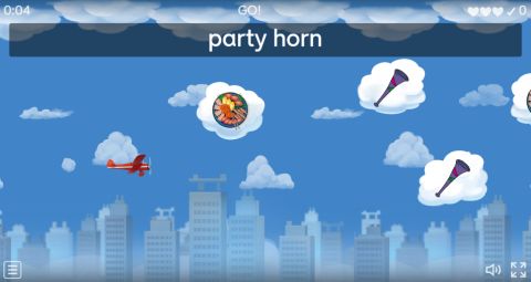 New Year's Eve ESL Vocabulary Airplane Game