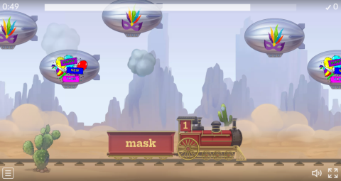 New Year's Eve ESL Vocabulary Balloon Pop Game