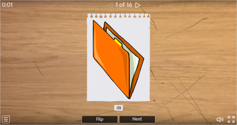 Office Objects ESL Interactive Vocabulary Flashcards