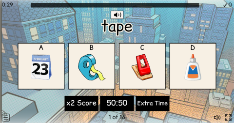 Office Objects ESL Interactive Vocabulary Quiz Show