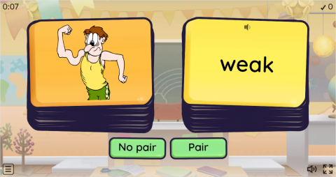 Opposite Adjectives ESL Pair or No Pair Worksheet