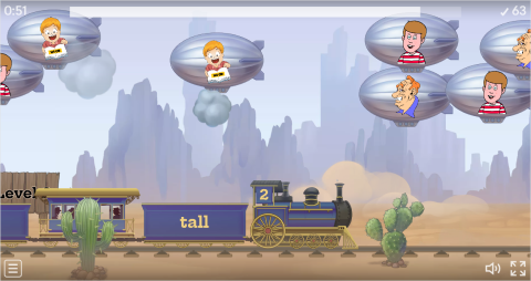 Opposite Adjectives ESL Vocabulary Balloon Pop Game