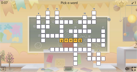 Opposite Adjectives ESL Interactive Crossword Puzzle