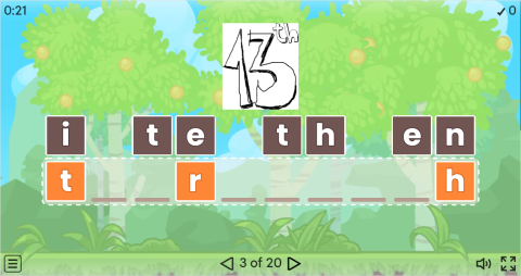 Ordinal Numbers Vocabulary ESL Interactive Anagram