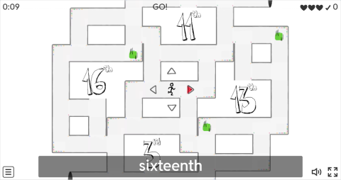 Ordinal Numbers ESL Vocabulary Maze Chase Game