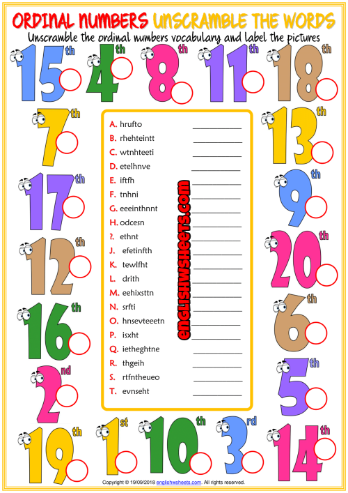 ordinal-numbers-esl-unscramble-the-words-worksheet