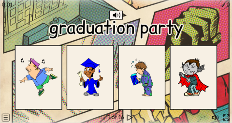 Party Types ESL Interactive Vocabulary Quiz