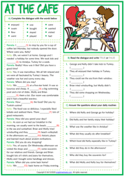 simple past tense playing cards warm…: English ESL worksheets pdf & doc