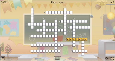 Personal Care Products ESL Interactive Crossword Puzzle