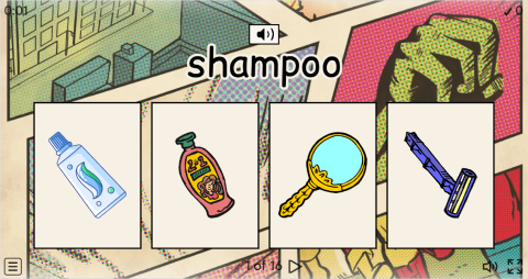 Personal Care Products ESL Interactive Vocabulary Quiz