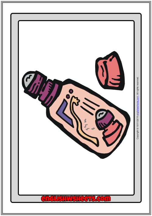 Personal Care Products ESL Flashcards Without Words