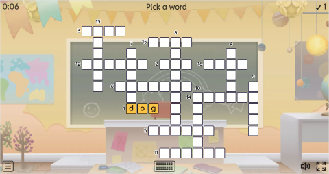 Pets Vocabulary ESL Interactive Crossword Puzzle