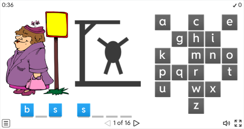 Places In A City ESL Interactive Hangman Game