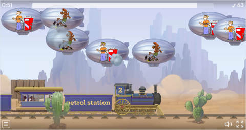 Places In A City ESL Vocabulary Balloon Pop Game