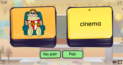 Places In A City ESL Pair or No Pair Worksheet