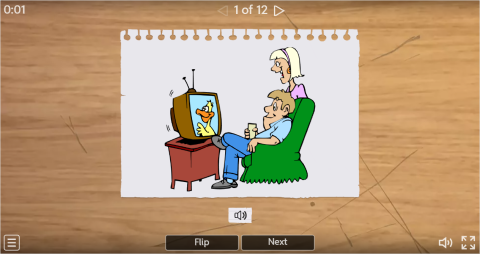 Places in a House ESL Interactive Vocabulary Flashcards