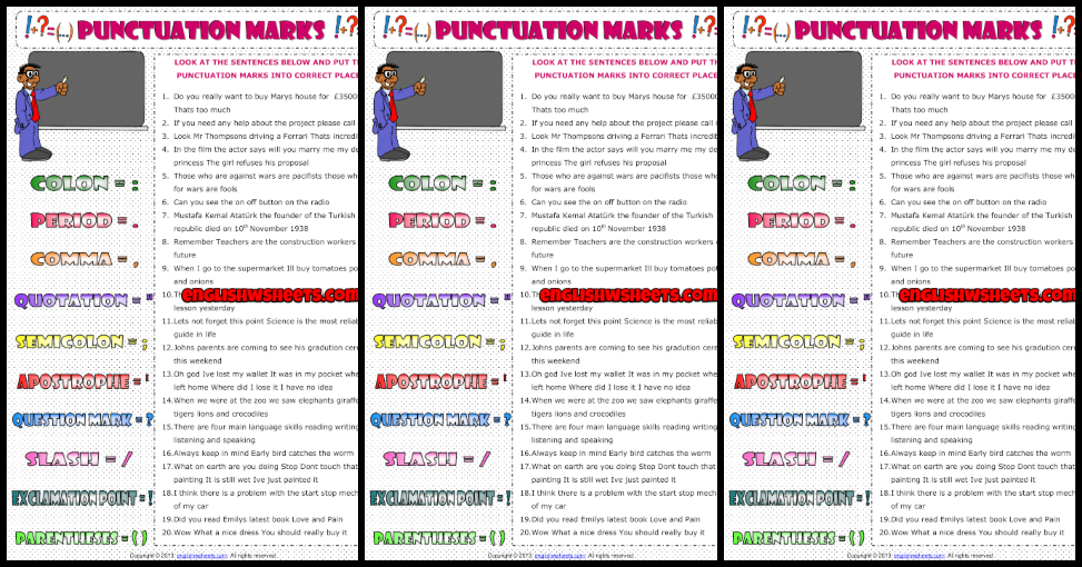englishlinx-punctuation-worksheets