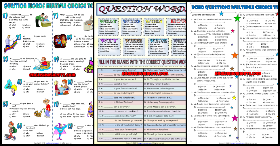 Questions ESL Printable Worksheets and Exercises