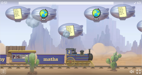 School Subjects ESL Vocabulary Balloon Pop Game