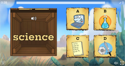 School Subjects ESL Interactive Open The Box Worksheet