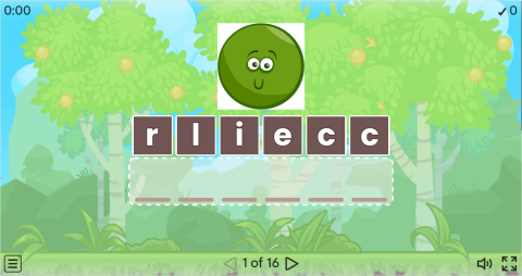 Shapes Vocabulary ESL Interactive Anagram