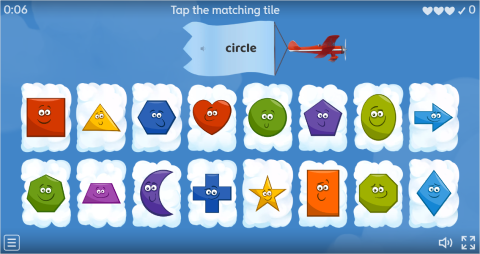 Shapes ESL Interactive Find The Match Worksheet