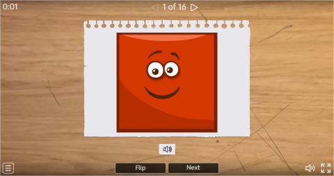 Shapes ESL Interactive Vocabulary Flashcards