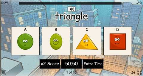 Shapes ESL Interactive Vocabulary Quiz Show