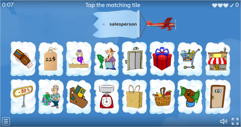 Shopping ESL Interactive Find The Match Worksheet