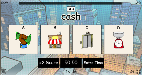 Shopping ESL Interactive Vocabulary Quiz Show