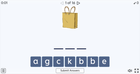 Shopping ESL Interactive Spell The Word Worksheet