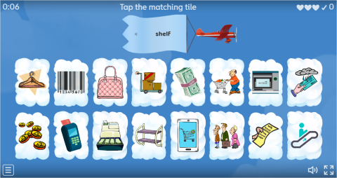 Shopping ESL Interactive Find The Match Worksheet