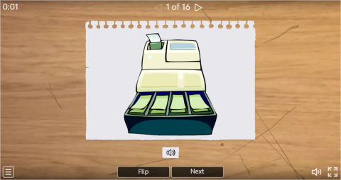 Shopping ESL Interactive Vocabulary Flashcards