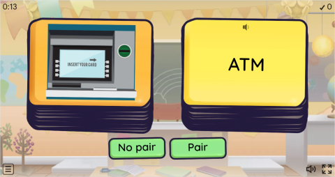 Shopping ESL Pair or No Pair Worksheet