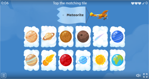 Solar System ESL Interactive Find The Match Worksheet