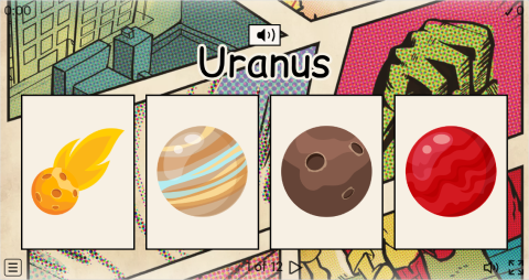 Solar System ESL Interactive Vocabulary Quiz