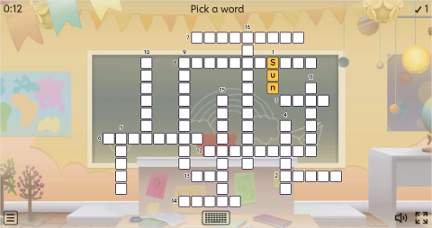 Space ESL Interactive Crossword Puzzle